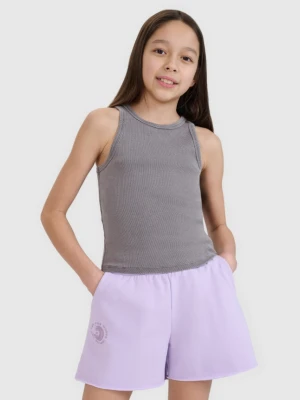 Dziewczęcy top basic 4F 4FJWSS25TSLEF111 - szary 4F JUNIOR