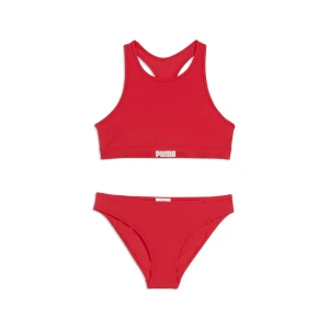 Dziewczęcy zestaw bikini PUMA Racerback, Odzież, Czerwony,