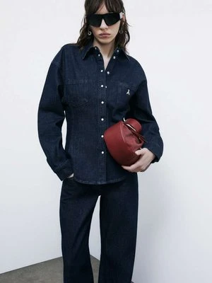 Dżinsowa koszula z baloniastymi rękawami PATRIZIA PEPE