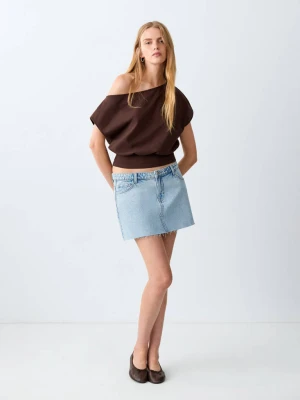 Dżinsowa spódnica z ćwiekami średni niebieski - Teen - - MANGO TEEN