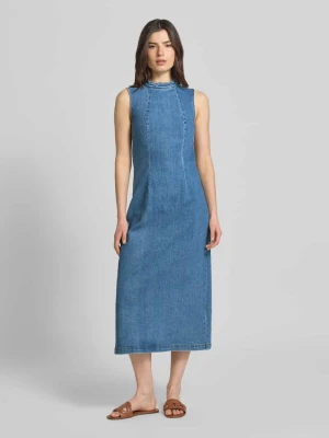 Dżinsowa sukienka z rozporkiem model 'WINONA' Vila