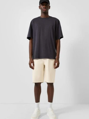 Dżinsowe szorty / Loose Fit / Mid Rise QS beżowy