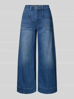 Dżinsy 6/8 z naszywanymi kieszeniami na rękę model 'MIRU' RAFFAELLO ROSSI