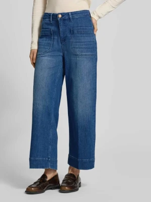 Dżinsy 6/8 z naszywanymi kieszeniami na rękę model 'MIRU' RAFFAELLO ROSSI