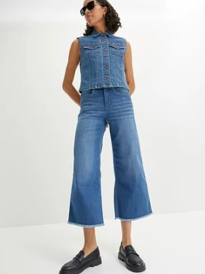 Dżinsy 7/8 Wide Fit bonprix