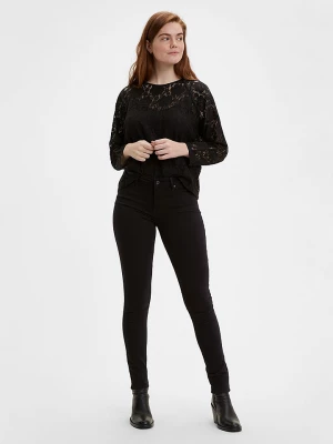 Levi´s Dżinsy "711" - Skinny fit - w kolorze czarnym rozmiar: W25/L30