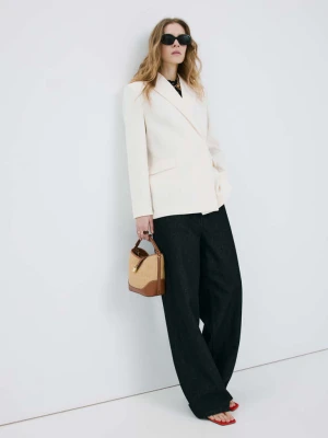 Dżinsy balloon z wysokim stanem czarny - Kobieta - - MANGO