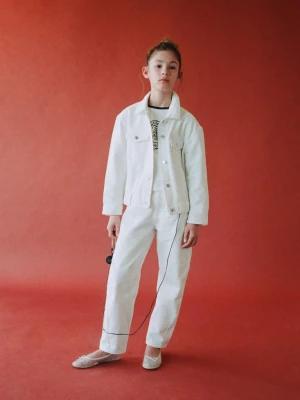 DÅ¼insy balloon ze Å›rednim stanem biaÅ‚y - Dzieci - - MANGO KIDS