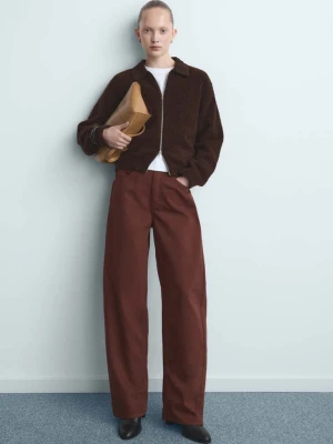 Dżinsy balloon ze średnim stanem intensywny pomarańczowy - Kobieta - - MANGO