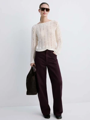 Dżinsy balloon ze średnim stanem winny - Kobieta - - MANGO