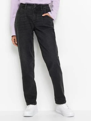 Dżinsy barrel, mid waist, ze stretchem bonprix