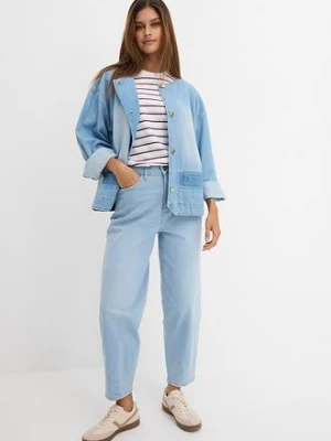 Dżinsy barrel, wysoki stan, z bawełny organicznej bonprix