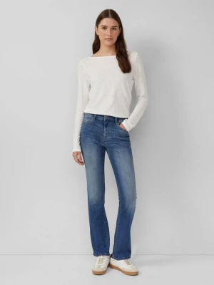 Dżinsy Beverly / Slim Fit / Mid Rise / Bootcut Leg s.Oliver niebieski