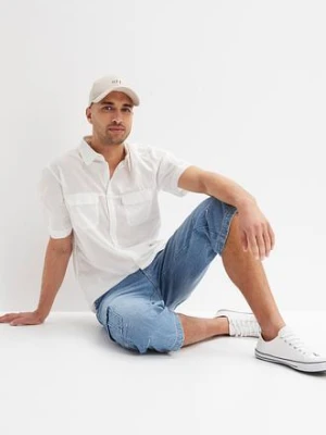 Jeansy bojówki 3/4 regular fit z prostymi nogawkami bonprix