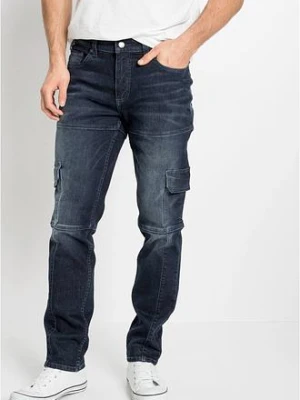 Dżinsy bojówki ze stretchem Slim Fit Straight bonprix