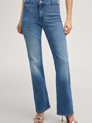 Dżinsy Boocut Elfi w kolorze średniego niebieskiego denimu, z wysokim stanem Joop