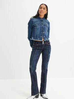 Dżinsy Bootcut mid waist, ze stretchem bonprix