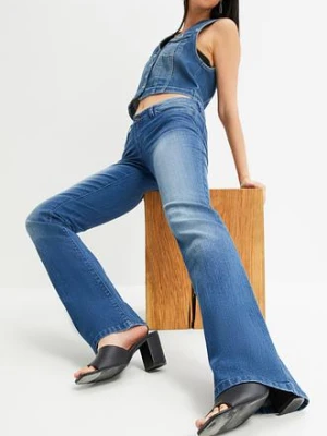 Dżinsy Bootcut, Mid Waist, ze stretchem bonprix