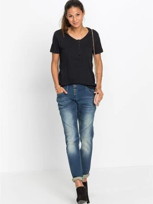 Dżinsy boyfriend, niski stan, ze stretchem bonprix