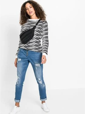 Dżinsy boyfriend, średni stan bonprix