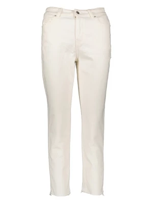 Vero Moda Dżinsy "Brenda" - Straight fit - w kolorze białym rozmiar: W25/L30