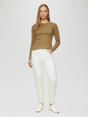 Dżinsy do kostki Sadie / Skinny Fit / Mid Rise / Skinny Leg QS kremowy