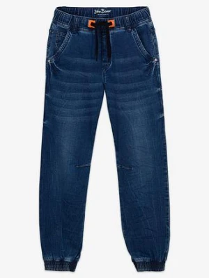 Dżinsy dresowe chłopięce o kroju regular fit, tapered bonprix