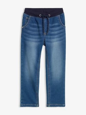 Dżinsy dresowe z gumką w talii, regular fit, straight bonprix