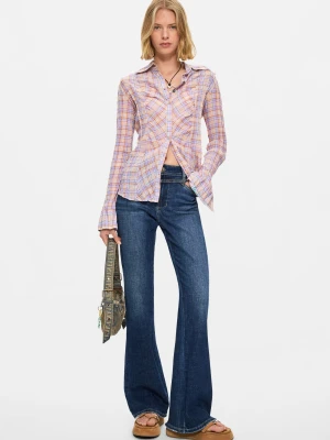 Dżinsy dzwony sprane Desigual