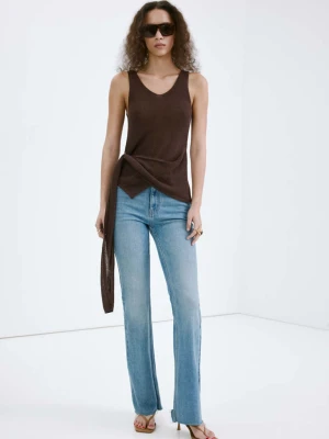 Dżinsy Fiona flare ze średnim stanem średni niebieski - Kobieta - - MANGO