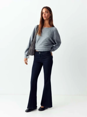 Jeansy flare z niskim stanem niebieski - Teen - MANGO TEEN