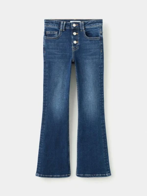 Dżinsy flare z guzikami ciemnoniebieski - Dzieci - - MANGO KIDS