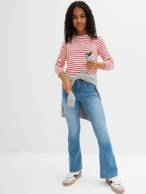 Dżinsy flared, mid waist bonprix