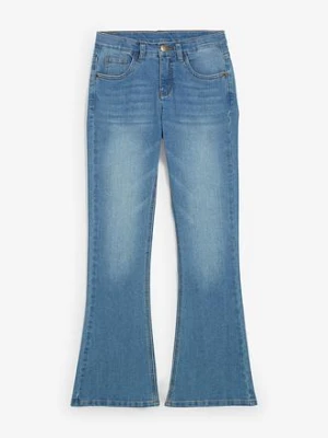 Dżinsy flared, mid waist bonprix