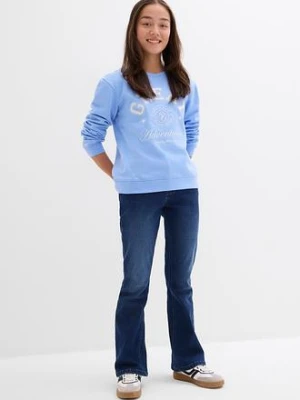 Dżinsy flared z niskim stanem bonprix