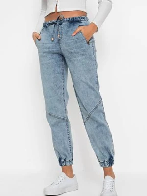 Dżinsy jogger mid waist, ze stretchem bonprix
