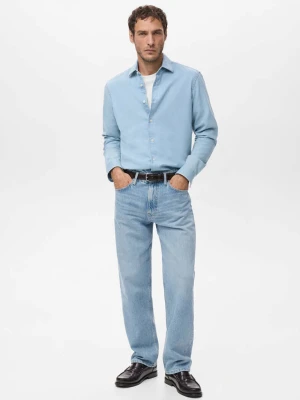 Dżinsy Moby straight fit jasnoniebieskie jasnoniebieski - Mężczyzna - - MANGO MAN