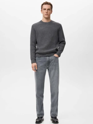 Dżinsy Moby straight fit jasnoszary denim - Mężczyzna - - MANGO MAN