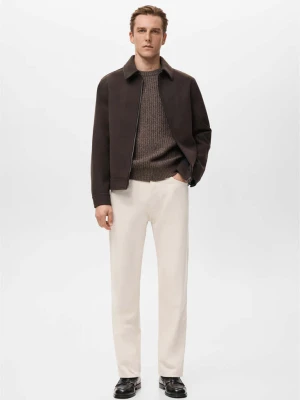 Dżinsy Moby straight fit kremowy / écru - Mężczyzna - - MANGO MAN