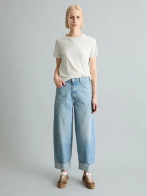 Dżinsy model Enni cropped z szerokim paskiem Marc O'Polo