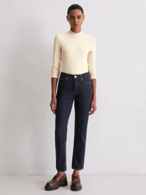 Dżinsy model Linde straight cropped Marc O'Polo černá