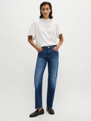 Dżinsy model Linde straight cropped Marc O'Polo modrá
