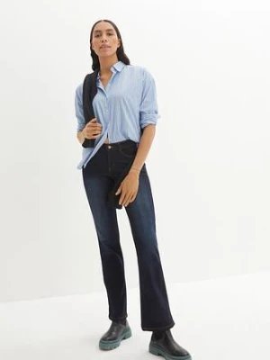 Dżinsy modelujące o kroju bootcut ze średnio wysokim stanem bonprix