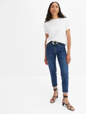 Dżinsy Mom, High waist, cropped bonprix