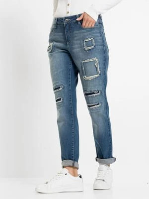 Dżinsy o kroj boyfriend, mid waist bonprix