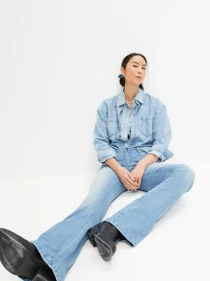Dżinsy o kroju bootcut, mid waist, ze stretchem bonprix