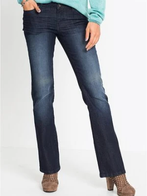 Dżinsy o kroju bootcut, mid waist, ze stretchem bonprix