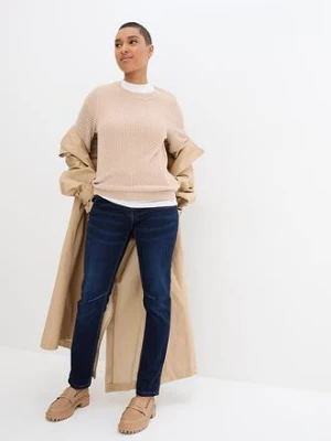 Dżinsy o kroju boyfriend, mid waist, z wygodnym paskiem bonprix