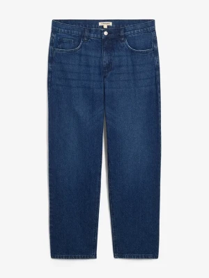 Dżinsy o kroju loose fit, straight BonPrix niebieski
