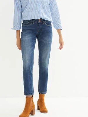 Dżinsy o kroju mom, mid waist bonprix